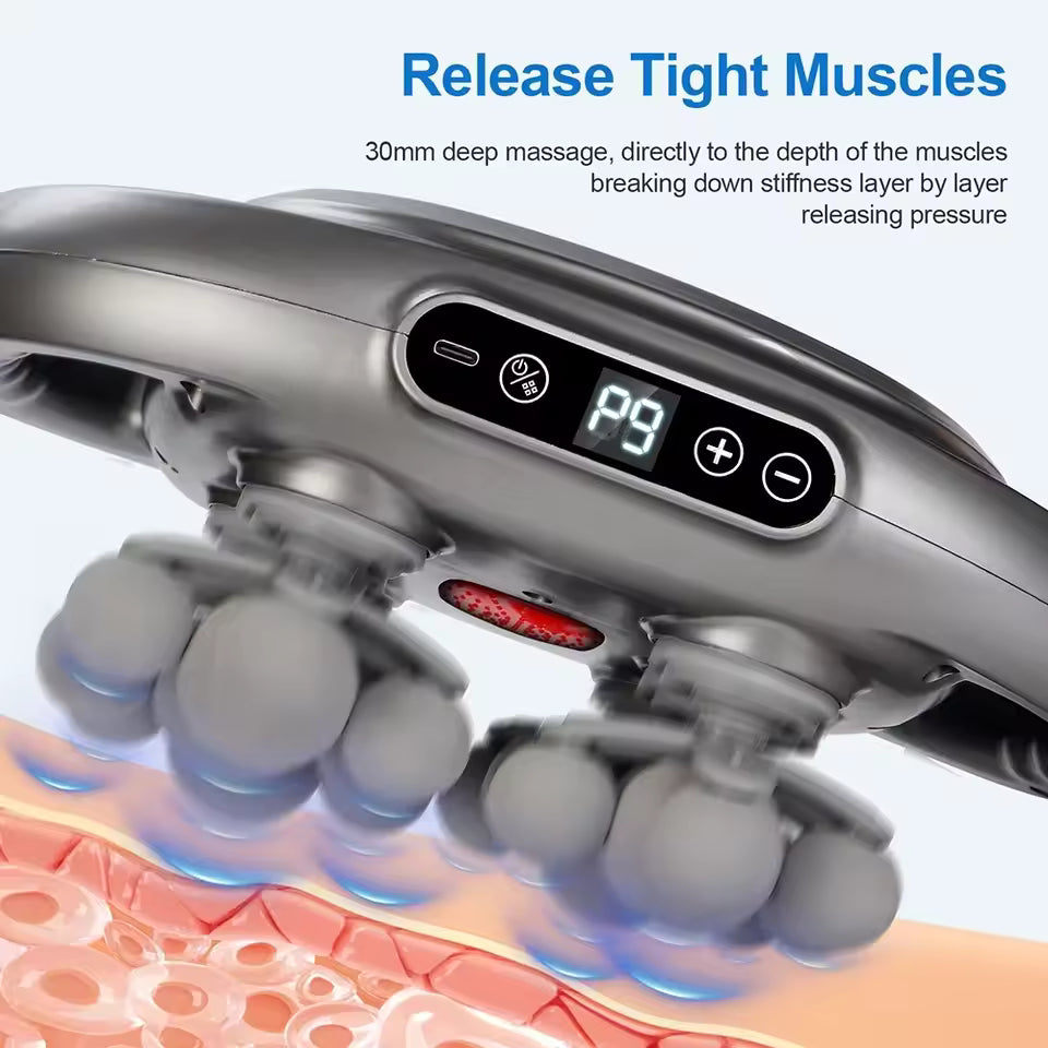 22-Head Fascia Gun High-Frequency Vibration Body Massage Gun